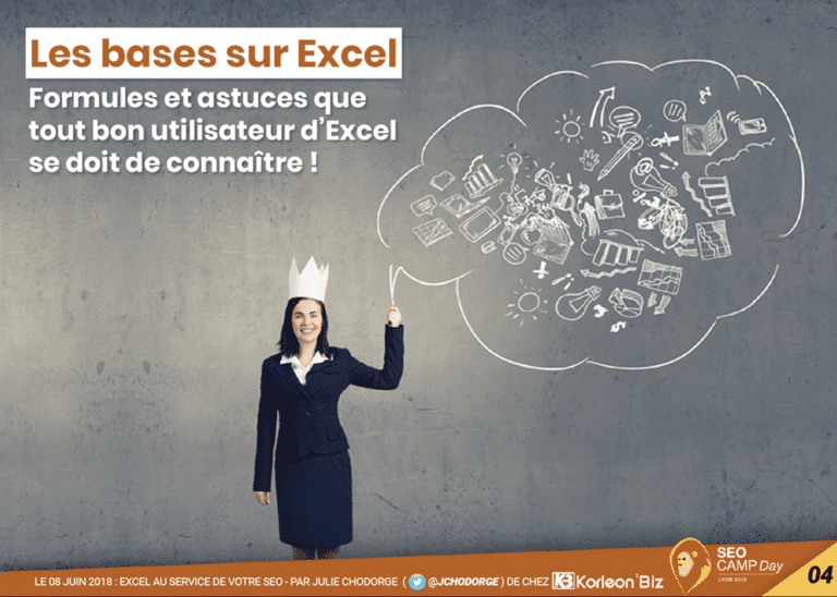 Les bases sur Excel pour le SEO